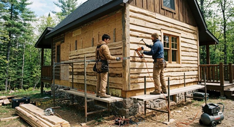 Log Home Siding Installation in Fairfield County, CT