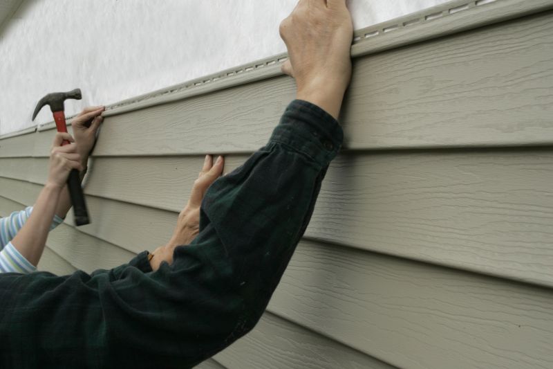 Close-up of Vinyl Siding Repair